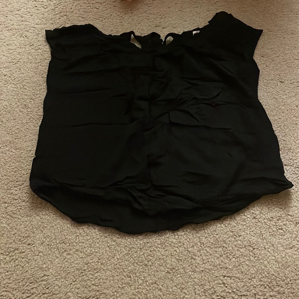 Black off the shoulder blouse
